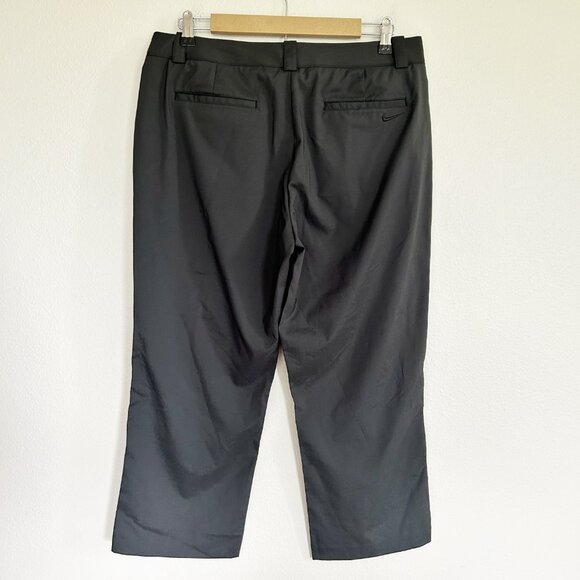 NWT Nike Golf Pants 10 Black Crop Tour Performance UV Dri Fit Active - Picture 4 of 9